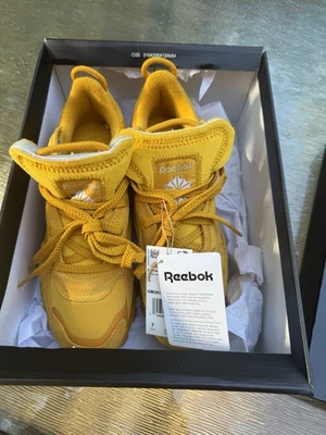 Size 7 - Reebok Cardi B x Classic Leather Gold/Yellow Suede GW2912 NIB - Image 1 of 4