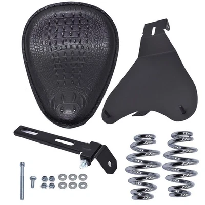 Assento solo mola preto para Honda Shadow Spirit ACE VT 1100 750 Bobber motocicleta - Imagem 1 de 4