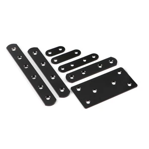 10Pcs Repair Plate Flat Straight Corner Brace Bracket w/Screws Stainless Steel - Picture 1 of 20
