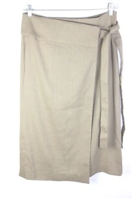 Falda larga envolvente beige elástica mezcla de lino Joseph Finch para mujer talla 42 nueva con etiquetas Foto 1 de 4