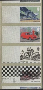 ROYAL MAIL HERITAGE  PRINTER TEST STRIP TYPE 4 CHEQUERED DOTS  POST GO  RARE - Picture 1 of 1