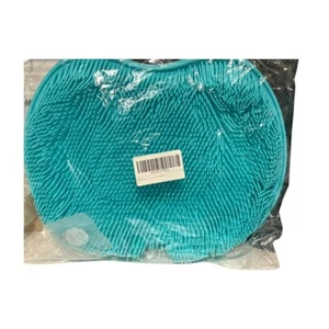 Silicone Foot Scrubber Shower Mat Suction Cup Non-Slip Massager Brush Turquoise - Picture 1 of 4