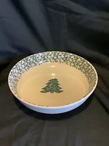 Tienshan, artigianato popolare, spugna, ciotola da servizio 9", albero verde - Foto 1 di 6