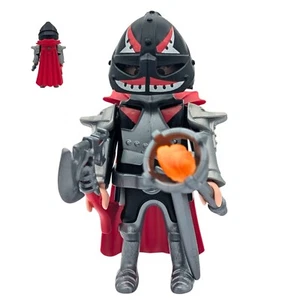 Playmobil figure knight silver/red cape torch medieval axe - Picture 1 of 1