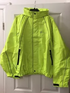 Frogg Toggs HORNY TOADZ RAINCOAT JACKET SAFETY LIME GREEN LARGE NEW - Picture 1 of 12