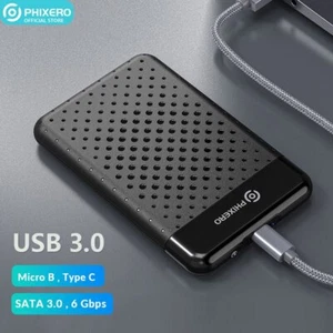 Custodia esterna per laptop 2,5" USB3.0 a SATA disco rigido disco rigido HDD SSD nero - Foto 1 di 10