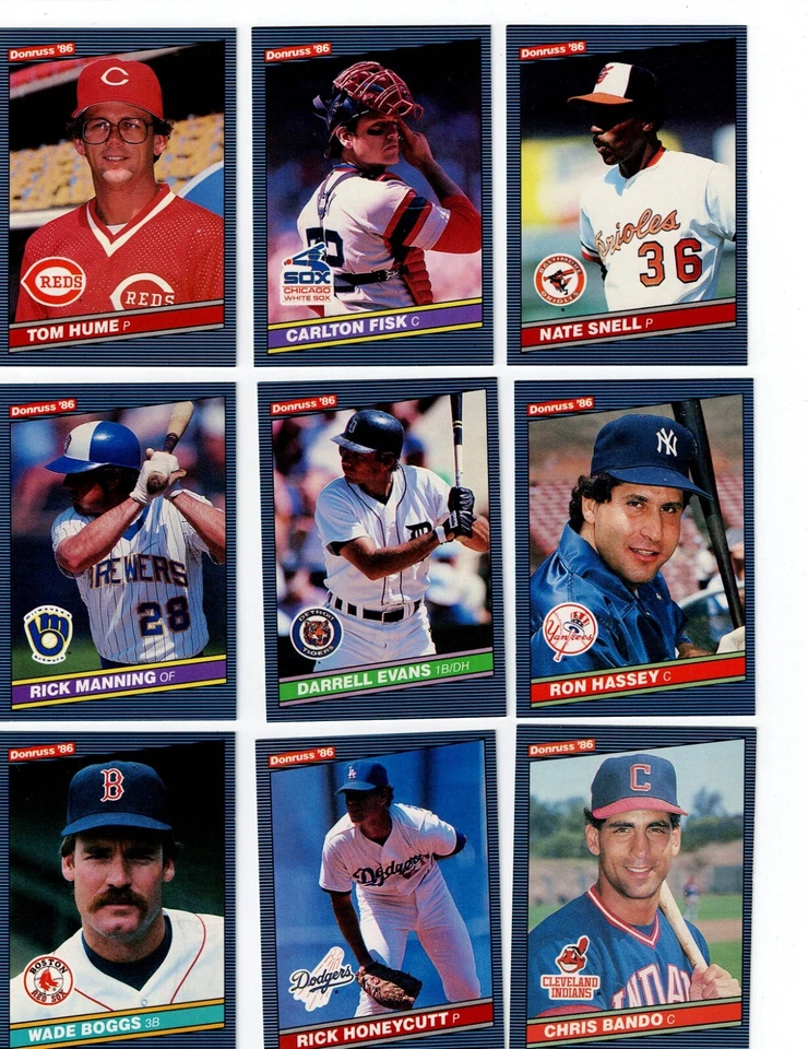 1986 DONRUSS Baseball Complete Your Set YOU PICK! 251-500 - Image 1 of 1
