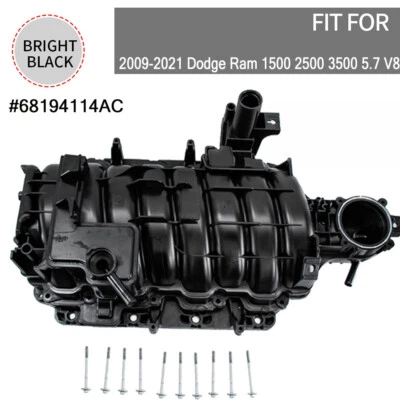 #68194114AC Intake Manifold FIT 2009-21,2010 Dodge Ram 1500 /2500 /3500 5.7L V8 - Image 1 of 4