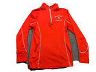 Ohio State Shirt Womens Large Long Sleeve Pullover Red w 1/4 Zip Dri-Fit