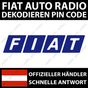 FIAT RADIO DEKODIEREN PIN CODE BLAUPUNKT BOSCH CONTINENTAL DAIICHI MOPAR VP1 VP2 - Bild 1 von 7