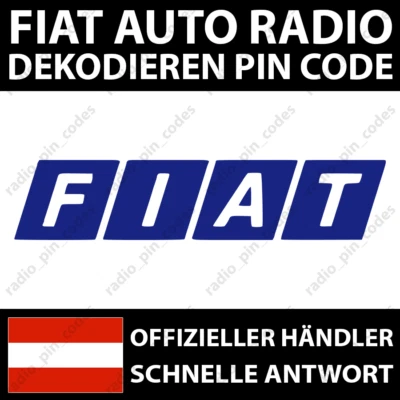 FIAT RADIO DEKODIEREN PIN CODE BLAUPUNKT BOSCH CONTINENTAL DAIICHI MOPAR VP1 VP2 - Bild 1 von 4