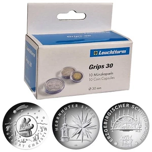 10x Leuchtturm Münzkapsel für 25 Euro Münze Deutschland 2022 Herrnhuter Stern - Bild 1 von 3