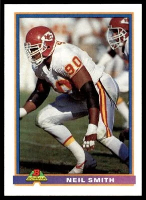 1991 Bowman #224 Neil Smith - Kansas City Chiefs - Image 1 of 2