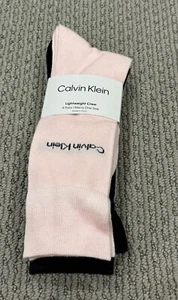 Neu Calvin Klein 4 Paar leichte Crew-Socken für Herren blau schwarz pink grau Einheitsgröße - Bild 1 von 4