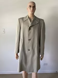 Gabardina clásica beige vintage años 60 Gleneagles forro de lana extraíble para hombre 38 - Imagen 1 de 12