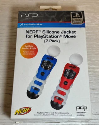 Playstation + Nerf  Move Silicon Jacket For Playstation Move (2-pack) New In Box - Image 1 of 4