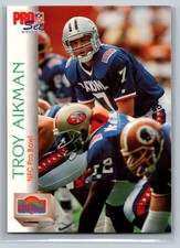 Troy Aikman Pro Set 1992 401 Dallas Cowboys