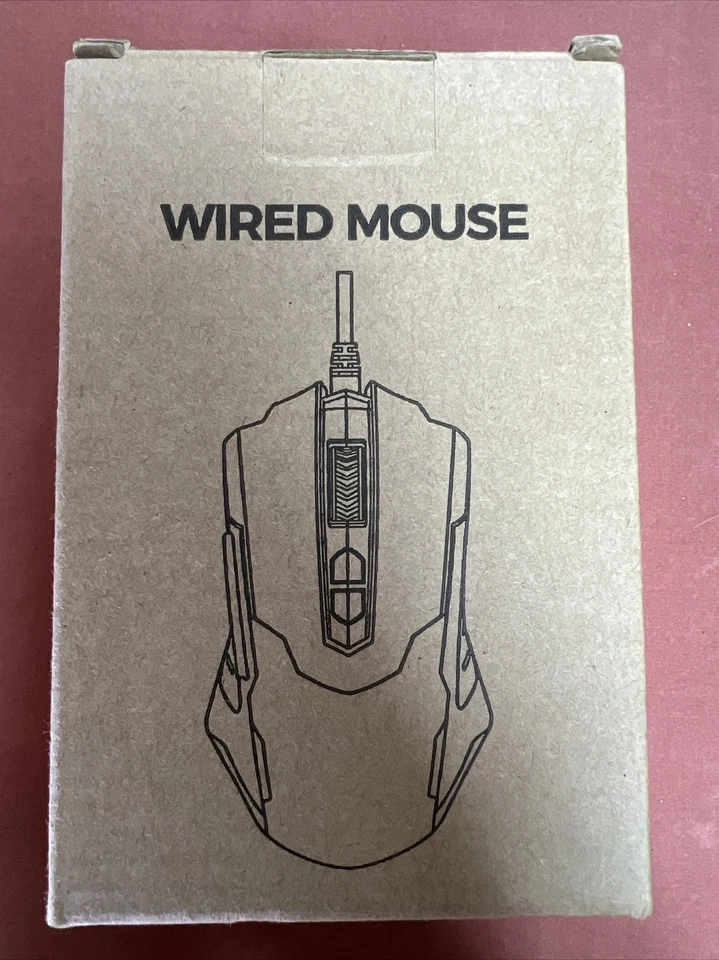 Pictek T7 Wired Gaming Mouse Grey. RGB Chroma Backlit Programmable Buttons - Image 1 of 2