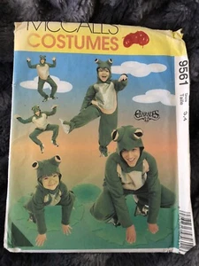 MCCALL'S SCHNITTMUSTER UNGESCHNITTEN KOSTÜME 9561 SCHARADEN FROSCH GRÖSSE 3, 4 - Bild 1 von 3
