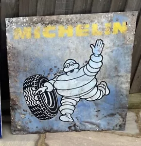 Michelin Man Tin Sign Not Enamel Garage Sign - Picture 1 of 1