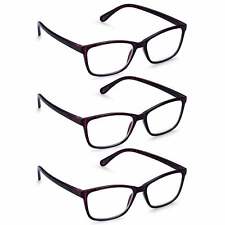 Read Optics Reading Glasses Purple Fashion Readers 3 Pack for Women +1.0 to +3.5
