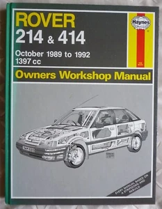 Gebrauchtes Haynes Handbuch 1689 für Rover 214 & 414 Oktober 1989 bis 1992 - Bild 1 von 3