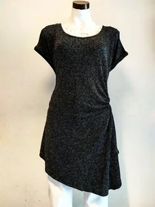 New Crossroad~ Shimmering Silver And Black Ladies Dress. - Picture 1 of 5