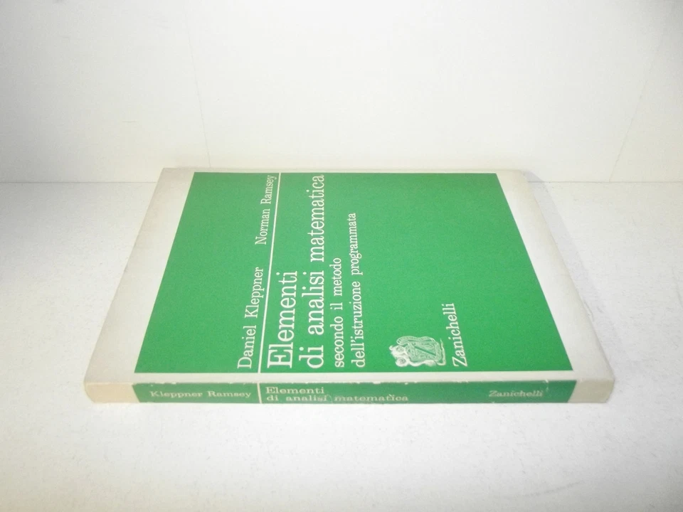 ELEMENTI DI ANALISI MATEMATICA-KLEPPNER-RAMSY-ZANICHELLI-1977----FR S38 - Immagine 1 di 1