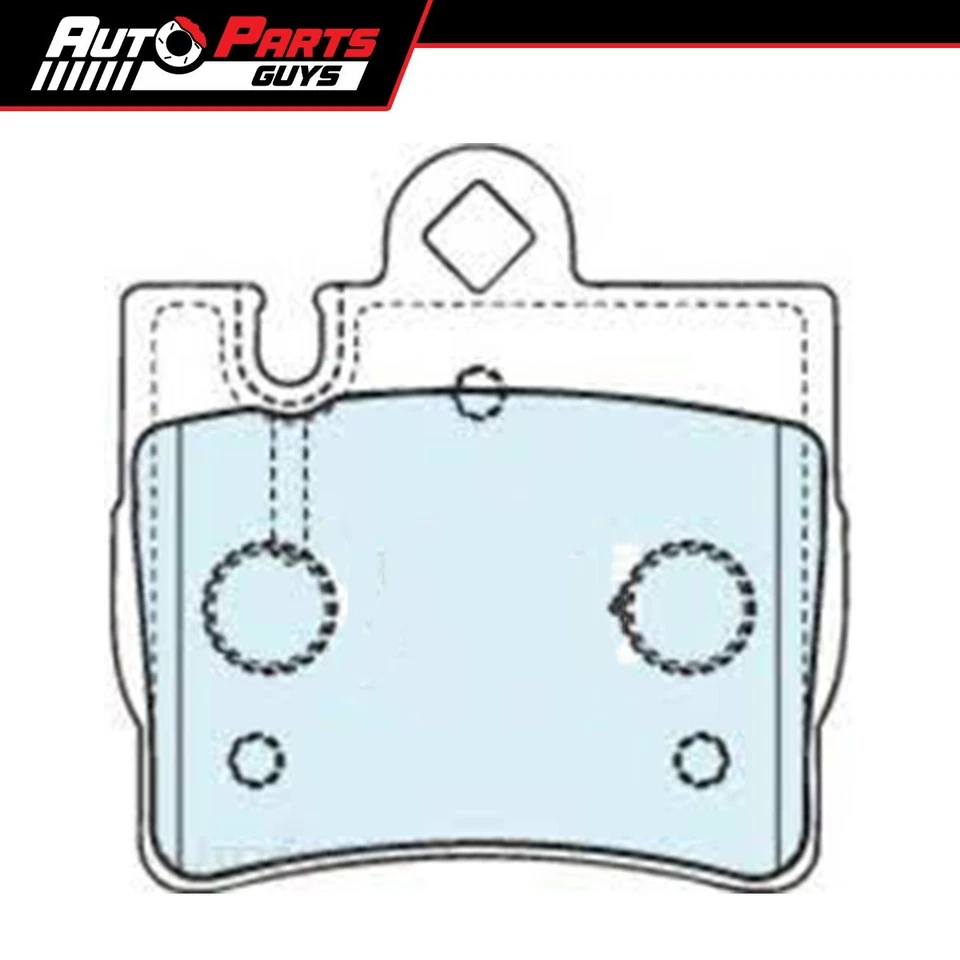 Budget Rear Brake Disc Pads fits Mercedes Benz S Class 1999 - 2013 DB1458 - image 1 of 1