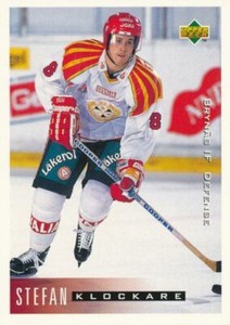1995-96 Swedish Upper Deck #24 STEFAN KLOCKARE - Brynaes IF