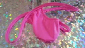 Uomo Hot Pink G string nylon elasticizzato spandex s m l o xl personalizzato made in USA - Foto 1 di 1