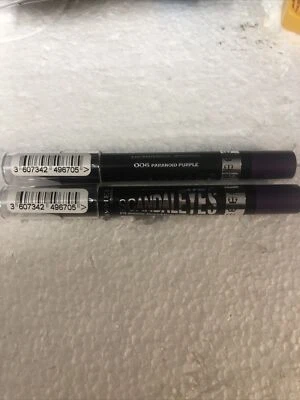 Rimmel Scandaleyes Eye Shadow Stick 006 PARANOID PURPLE RARE TO FIND X2 - Image 1 of 2