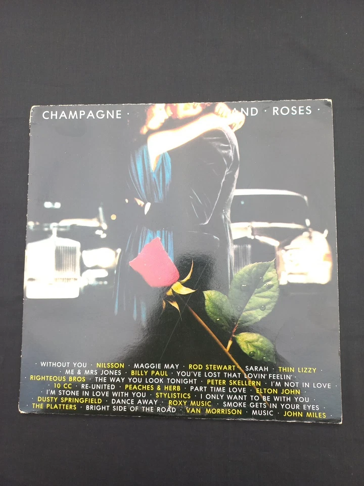 CHAMPAGNE AND ROSES VINYL LP, ROSTV1  A1 B1  NR  MINT VINYL UK LIZZY  - Image 1 of 4