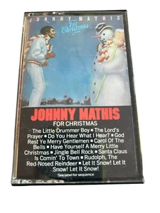 Vintage Johnny Mathis For Christmas Music Cassette 1984 CBS Records - Picture 1 of 2