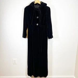 Vintage Mono England Long Velvet Coat - Picture 1 of 10