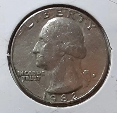 1982 Washington D Quarter - CIRCULATED - Image 1 of 4