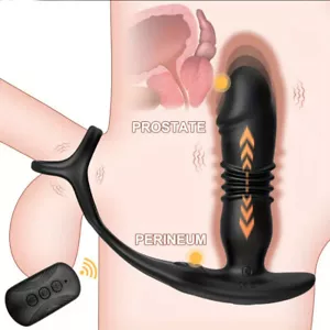 Analplug Anal Dildo Vibrator Prostata-Massagegeräte Sexspielzeug Männer Teleskop - Bild 1 von 24