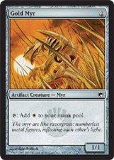 GOLD MYR X4 4 4X Scars of Mirrodin MTG Magic the Gathering Cards DJMagic
