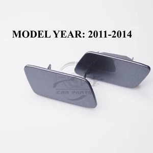 Par de cubiertas de lavadora de faros izquierda derecha para VW Passat B7 3C 11-14 gris platino - Imagen 1 de 10