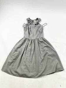 Anthropologie BHLDN There Is Only You & Me Dress 6 Grey Silk Bridesmaid - Picture 1 of 10