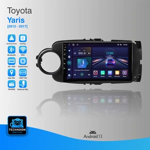 Autoradio Car Tablet 9" QLED per Toyota Yaris 2012-2017 Stereo Apple CarPlay - Foto 1 di 10
