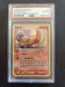 PSA 8 - Ho-Oh 27/115 Holo Rare Pokemon Ex Unseen Forces - Bild 1 von 3