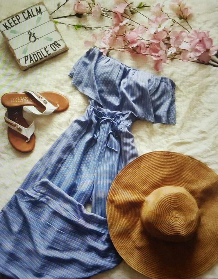 Nuevo con etiquetas Mono Honey Punch Belle Delphi Island Mameluco con Volantes Pantalón Dividido Mediano  Foto 1 de 4