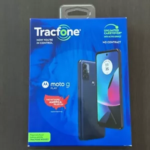 Tracfone Moto G Play 2023 + 1 Year of Service with 1500 MIN/1500 Text/1.5 GB - Picture 1 of 4