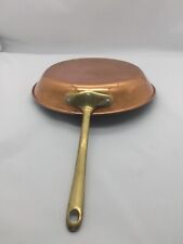 Vintage Copper Fry Pan Skillet Brass Handle - Mt8