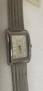 Kenneth Cole New York A126-08 S.Steel Watch Partial Mesh Band Textured Dial NEW - Picture 1 of 6