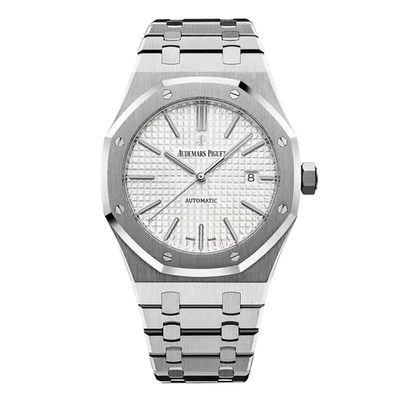 Audemars Piguet Royal Oak 15400ST.OO.1220ST.02.A esfera plateada acero inoxidable Foto 1 de 2