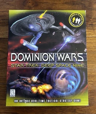 Star Trek Deep Space Nine Dominion Wars PC Big Box Video Game New Sealed - Image 1 of 4