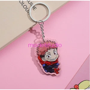Jujutsu Kaisen Squatting Itadori Yuji Keychain Anime Collection Gift - Picture 1 of 1