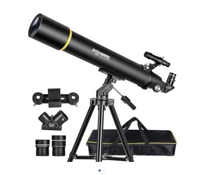 Телескопы NOB для астрономии взрослых, диафрагма 80 мм 900 мм профессиональный рефрактор - Изображение 1 из 2